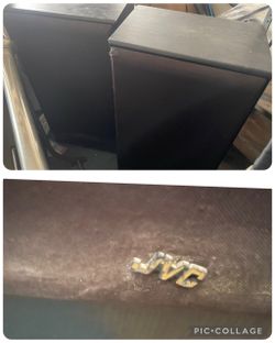 Large JVC Stereo Speakers