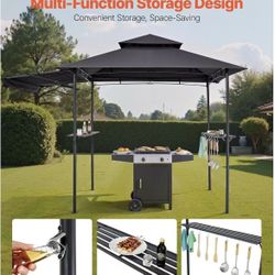 Outdoor Grill Canopy for Backyard Garden Poolside (Grey)$120
