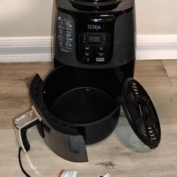Ninja 4qt Air Fryer - Black AF101: Stainless Steel, 1550W, Digital Control, Dishwasher-Safe
