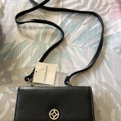 Croft & Barrow Black Wallet/Crossbody, NWT
