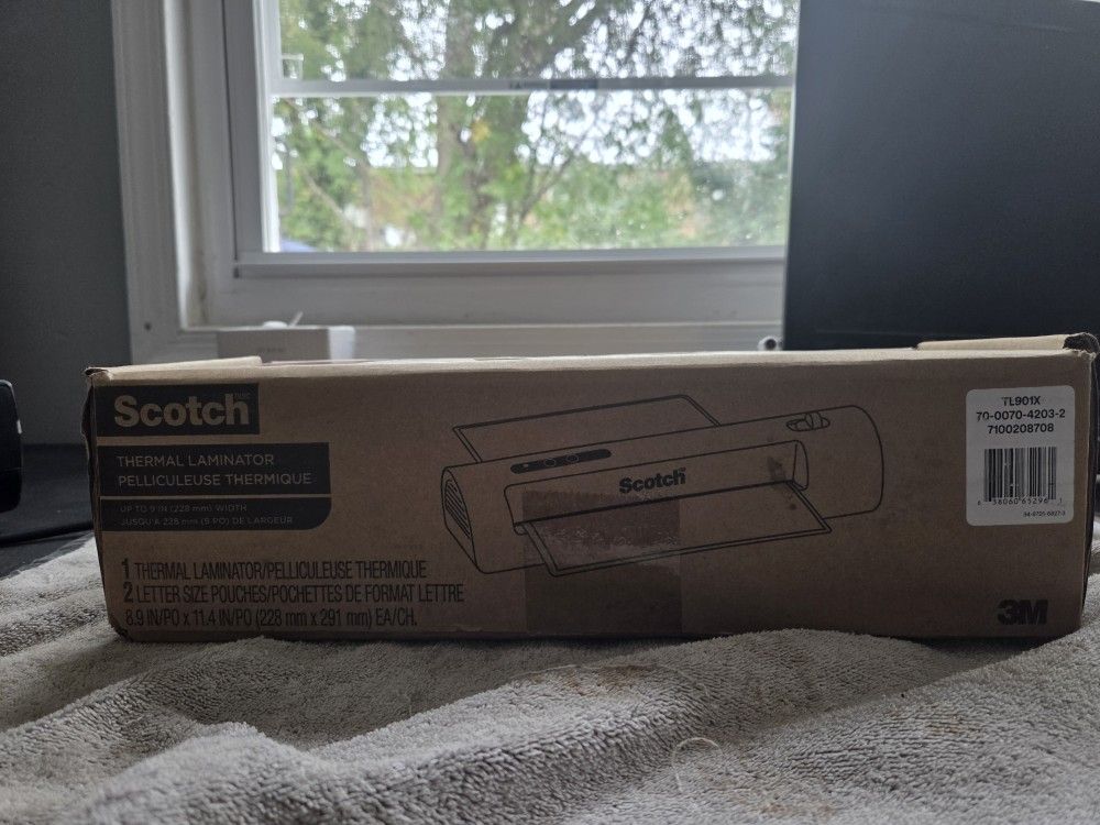 Scotch TL901X Thermal Laminator for 3mil & 5mil Pouches Up To 9” Feed