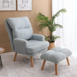 Comfortable Chair With Ottoman