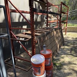 (5) Metal Storage/shelving  racks