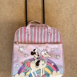 Minnie Mouse Unicorn Kid’s Rolling Luggage. 