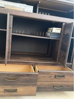 Dark Wood Media Entertainment Center