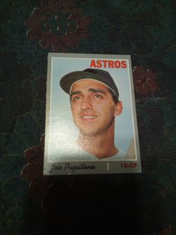 Vintage 1970 Topps baseball / Joseph Anthony pepitone /Astros/ card #598