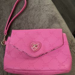 Juicy cotour pink wristlet