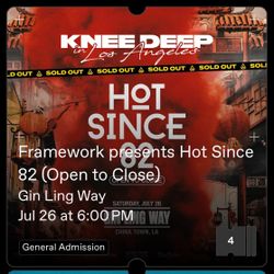 Hot Since 82 Tickets