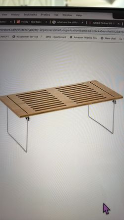 Large Stacking Bamboo Shelf