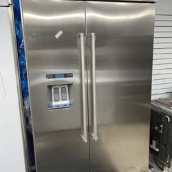 Kitchen Aid 48” Built In Refrigerator In Stainless Steel New Open Box