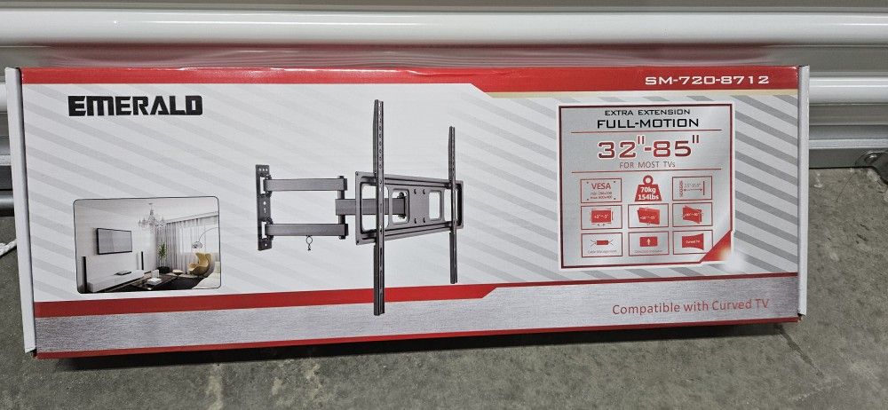 Emerald Extra Extension Full-Motion TV Wall Mount,