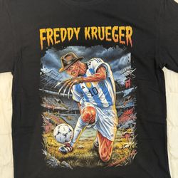 Argentina Freddy Krueger Soccer World Cup Graphic Tshirt
