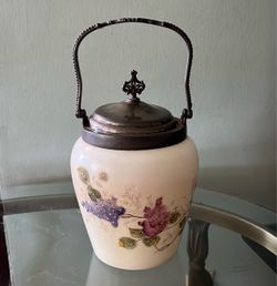 Vintage English Porcelain Biscuit Jar