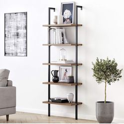 Nathan James Six Shelf Ladder Bookcase