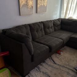 Grey Sectional Sofa In Very Good Condition