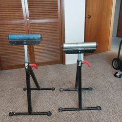 Folding Roller Stands for Table or Miter Saw