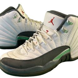 Nike Air Jordan 12 Retro White Dark Grey GS  Size 7y 
