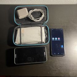 Free phone two + Nintendo ds lite clear case read description