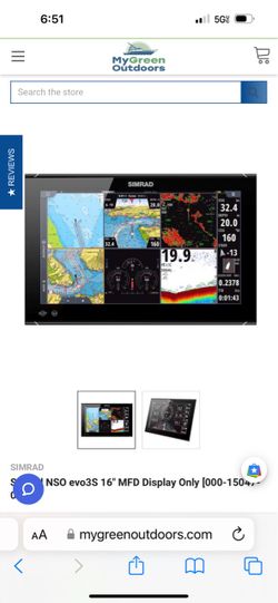 Simrad NSO evo3s 16” MFD display only