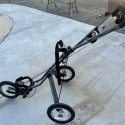 Sun Mountain Speed Cart Golf push cart Compact Folding 3 Wheel Brake