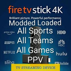 Fire 4k Streaming Device HDTV Loaded Tested Stick Ready To Go 