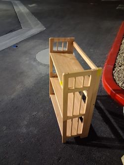Brown Accent Stand Folding