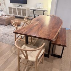 All Modern Dining Table With Bench