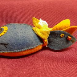 Handmade Felt Weighted Fish Pin cushion 