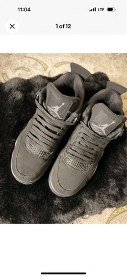 Jordan Air Jordan 4 Retro Black Cat Men’s Mid Top Black Nubuck CU1110-010