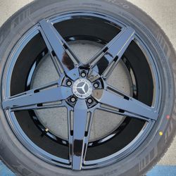 20"new MERCEDES BENZ ML350 Glossy Black Wheels With New Tires