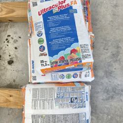 6 Bags Grout And A Door 