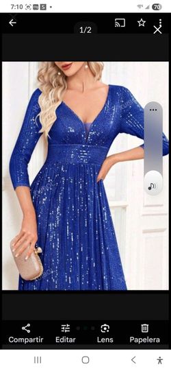 Vestido brilloso nuevo Talla XL