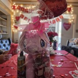 Disneyland Angel Lilo And Sitch Plush Valentines Day Gift Basket 