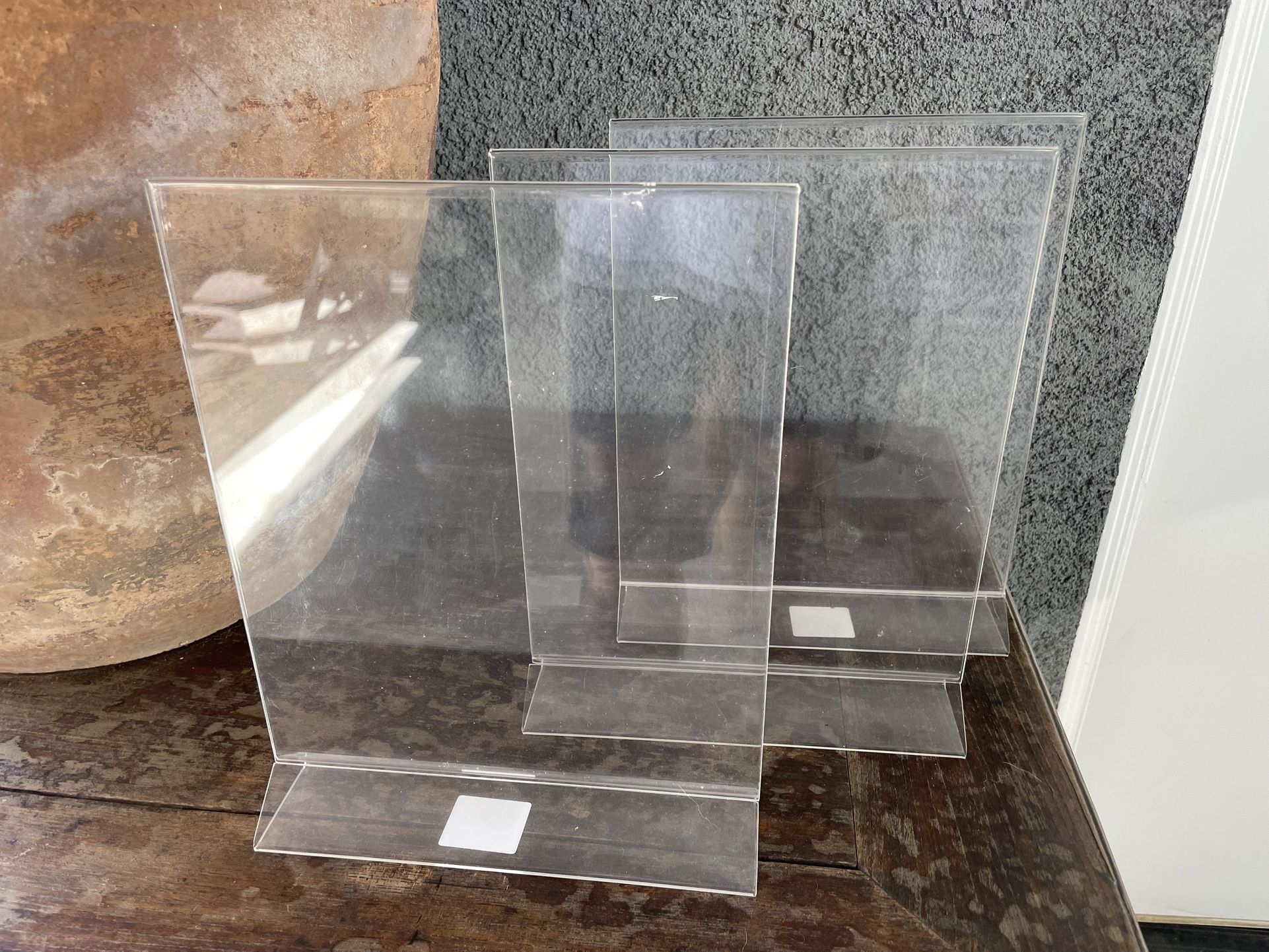 3 Plexiglass Sign Frames