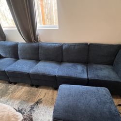 Teal Modular Sectional Couch