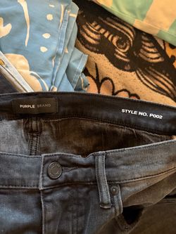 Purple Pants black repair