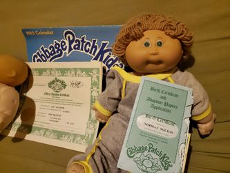 Cabbage Patch Dolls And Assorted Vintage Stuffies