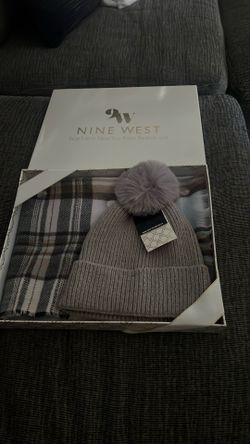 Nine West Scarf and Beanie Set