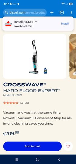 Bissell CrossWave Hard Floor Expert Model 3831