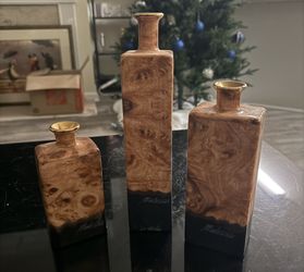 Yapacunchi Ceramica Ecuador Pottery Julio Montesinos Lot Of 3 Candle Holders And 