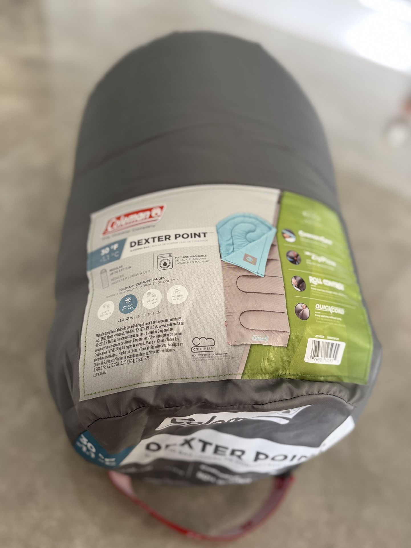 Coleman Sleeping Bag 30*F / Adult Size