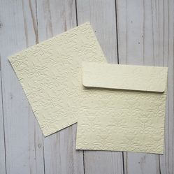 10 Pack Embossed Envelopes-Damask Pattern