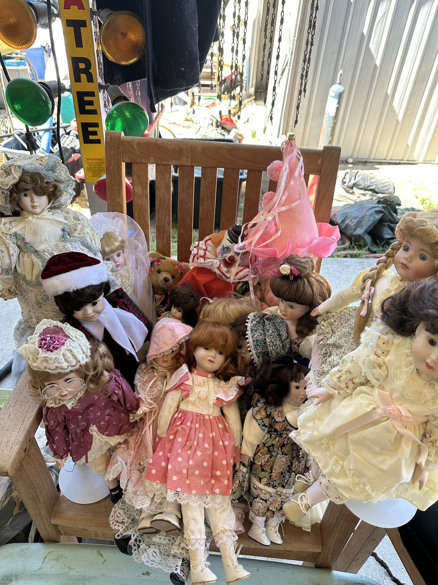 16 Porcelain Dolls From Around 1990