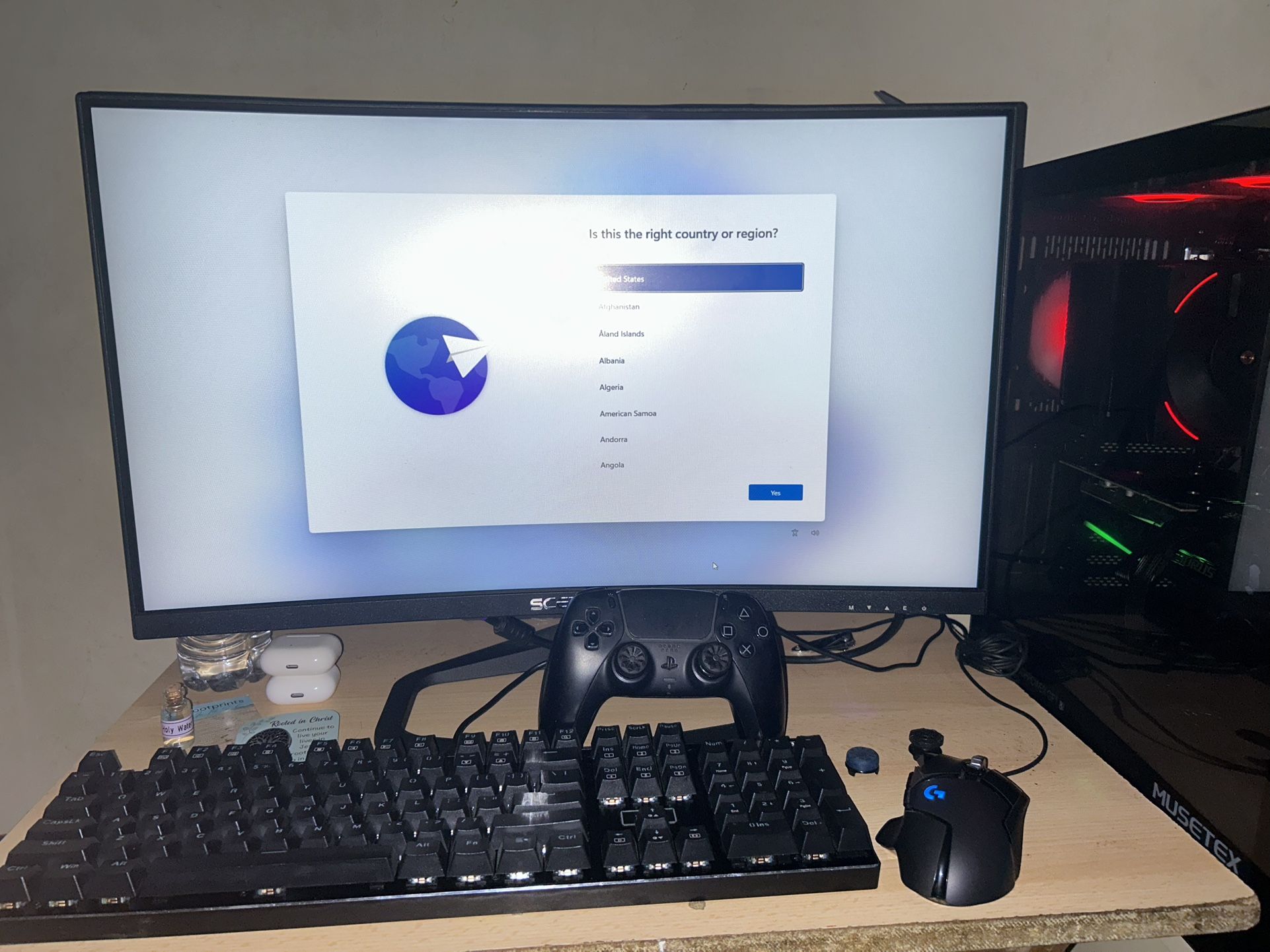 🎄🎁 Ultimate Christmas Gaming PC – RTX 3060 Ti, Ryzen 7 5700X, 64GB RAM + 1TB M.2 + Monitor! 🎮✨