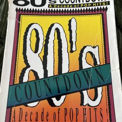 80's Countdown A Decade Of Pop Hits! Song Book Sheet Music Piano Vocal Chords 