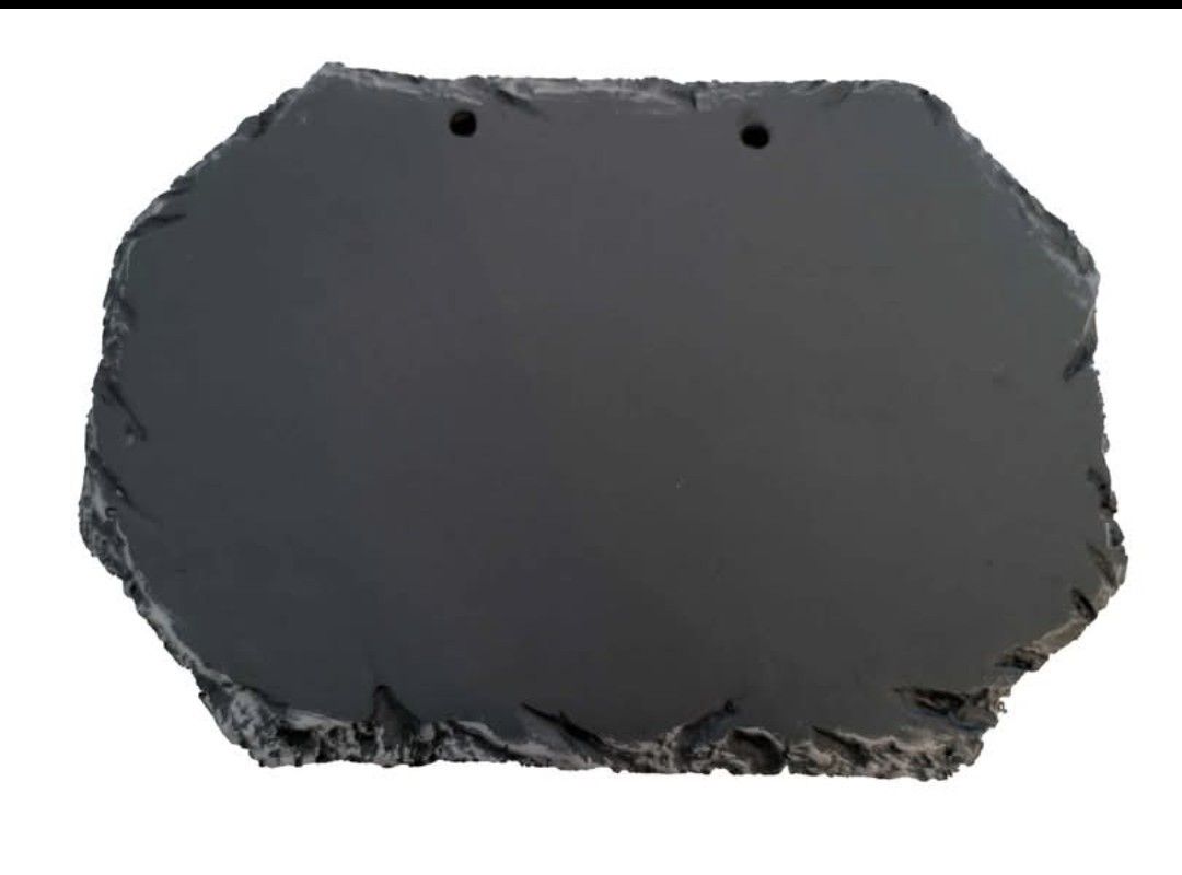 Rectangular faux slate sign