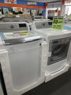 TOP LOAD WHITE WASHER AND DEYER SET