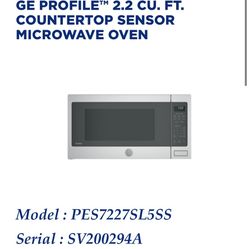 New Counter Too Microwave Ge Stainless Steel 
