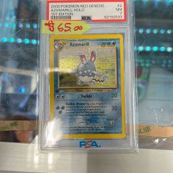 PSA 7 azumarill holo 1st edition