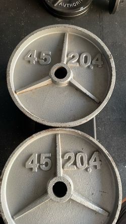 45 lb Olympic Weight Plates – Pair